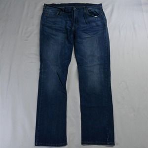 Levi's 40 x 32 514‎ Straight Medium Wash Flex Denim Jeans